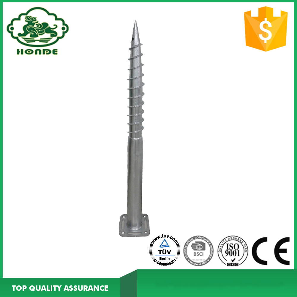 Screw In Square Flange Ground Anchor