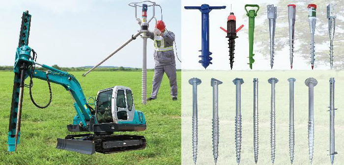 Helical Galvanized Screw Piles